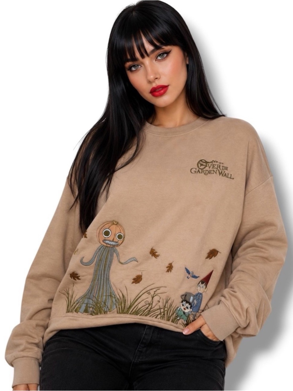 Over the Garden Wall Wirt & Greg Embroidered Crewneck (Medium)